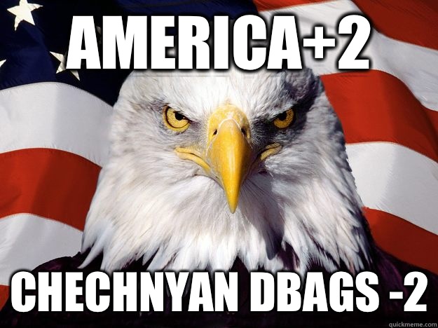 America+2 Chechnyan dbags -2  One-up America