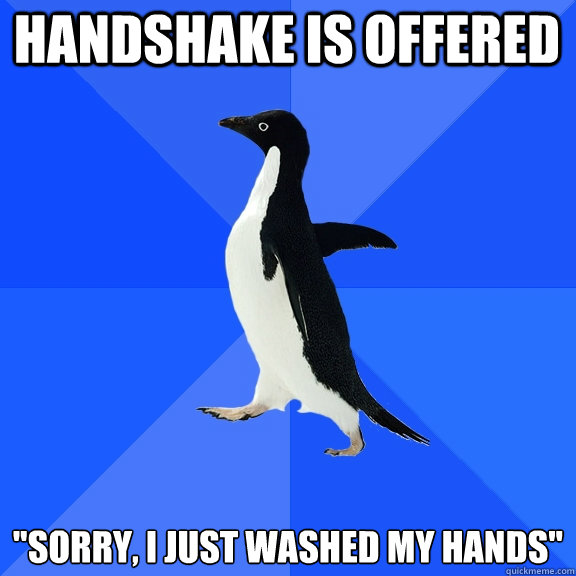 handshake is offered 