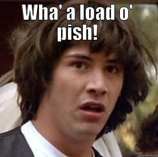 WHA' A LOAD O' PISH!  conspiracy keanu