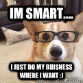 im smart.... i just do my buisness where i want :)  smart dog
