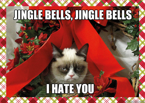 Jingle Bells, Jingle Bells I hate you  merry christmas