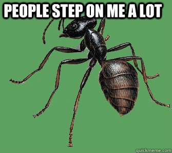 people step on me a lot   