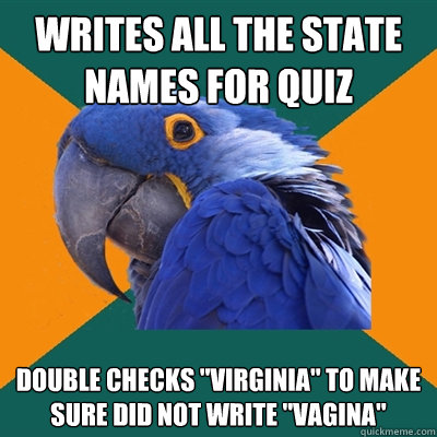 Writes all the state names for quiz double checks 