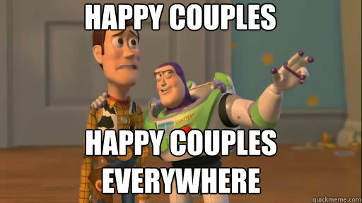 happy couples  happy couples everywhere  Everywhere