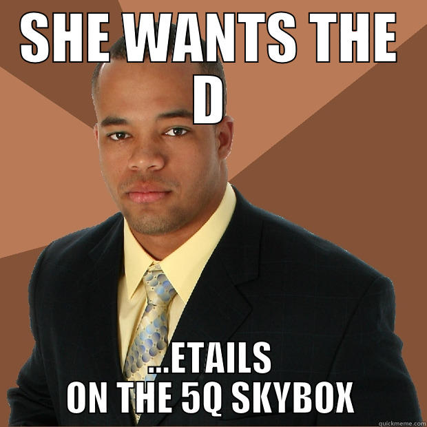 SHE WANTS THE D ...ETAILS ON THE 5Q SKYBOX Successful Black Man