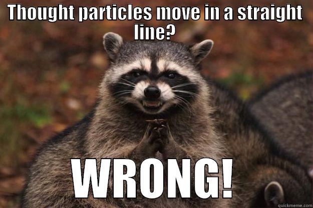 THOUGHT PARTICLES MOVE IN A STRAIGHT LINE? WRONG! Evil Plotting Raccoon