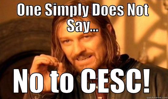 ONE SIMPLY DOES NOT SAY... NO TO CESC! Boromir