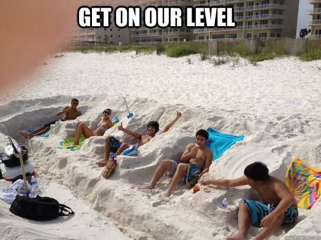 Get on our level  Asian Beach Day