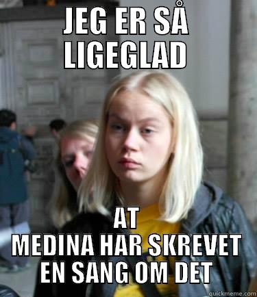 JEG ER SÅ LIGEGLAD AT MEDINA HAR SKREVET EN SANG OM DET Misc