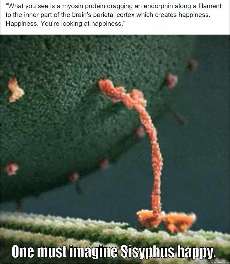  ONE MUST IMAGINE SISYPHUS HAPPY. Misc