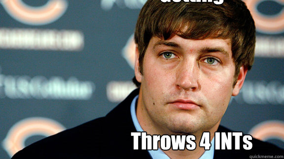 Throws 4 INTs Getting Married?? - Throws 4 INTs Getting Married??  Jay Cutler