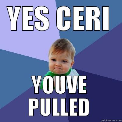 YES CERI YOUVE PULLED Success Kid