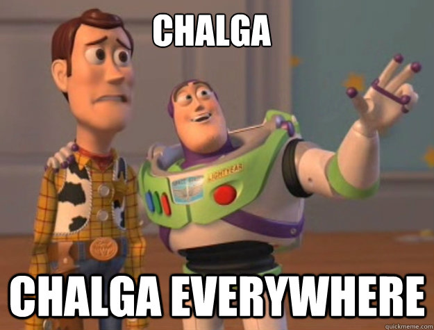 CHALGA CHALGA EVERYWHERE  Pinks everywhere