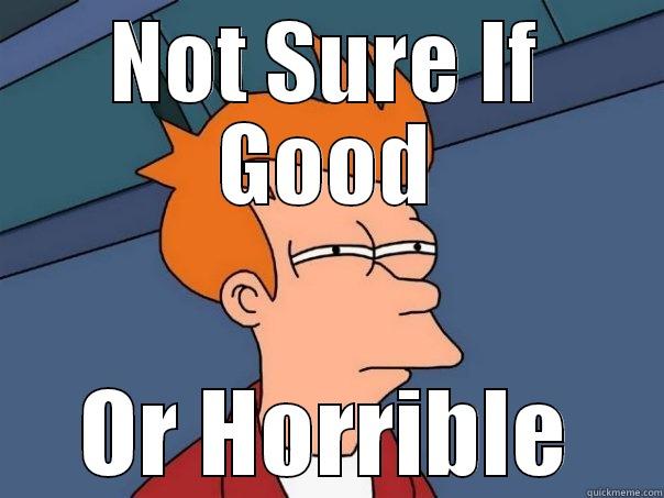 NOT SURE IF GOOD OR HORRIBLE Futurama Fry