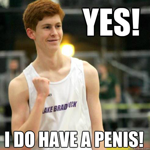 Yes! I do have a penis! Caption 3 goes here  Success Ginger
