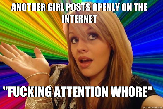 another girl posts openly on the internet 