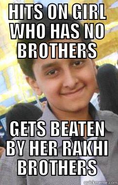 HITS ON GIRL WHO HAS NO BROTHERS GETS BEATEN BY HER RAKHI BROTHERS Misc