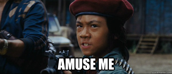  Amuse me -  Amuse me  Tropic Thunder Asian kid