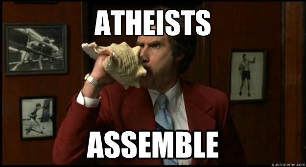 ATHEISTS ASSEMBLE  Assemble Meme