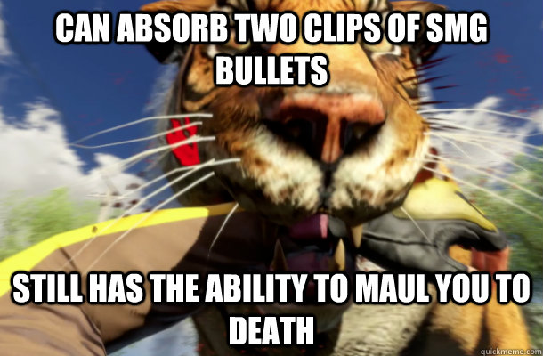 Can absorb two clips of SMG bullets still has the ability to maul you to death - Can absorb two clips of SMG bullets still has the ability to maul you to death  Misc