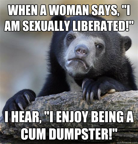 When a woman says, 