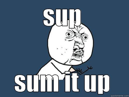 sum it up - SUP SUM IT UP Y U No