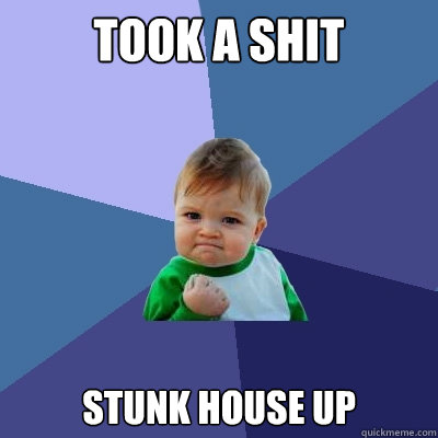 Took a shit Stunk house up  Success Kid