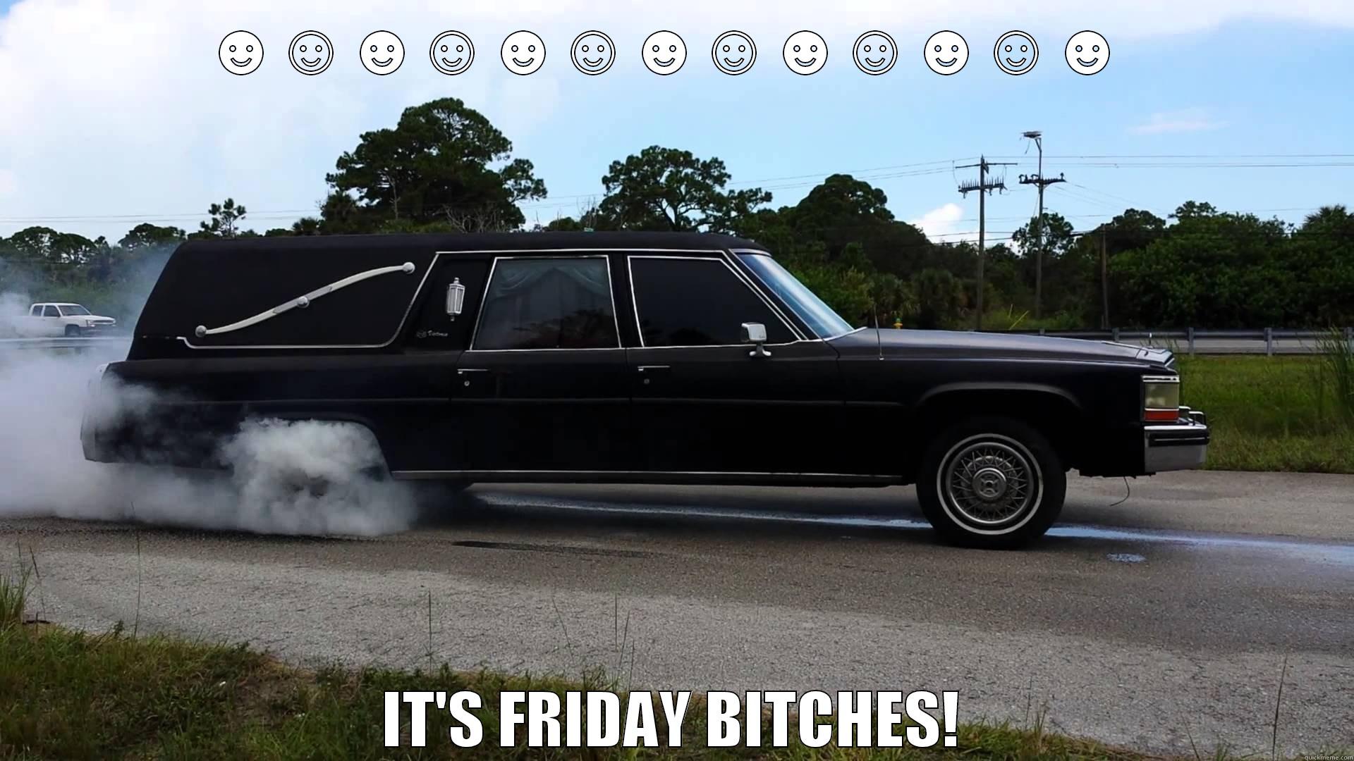 funny friday hearse - ☻☺☻☺☻☺☻☺☻☺☻☺☻  IT'S FRIDAY BITCHES! Misc