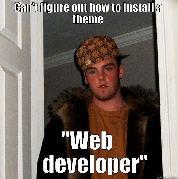 Web designer - CAN'T FIGURE OUT HOW TO INSTALL A THEME 