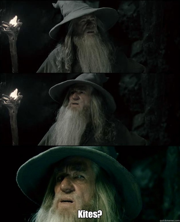  Kites?  Gandalf und das Spanischstudium