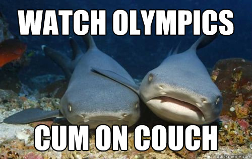 Watch Olympics Cum on couch  Compassionate Shark Friend