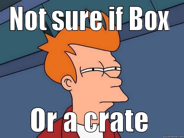 NOT SURE IF BOX OR A CRATE Futurama Fry