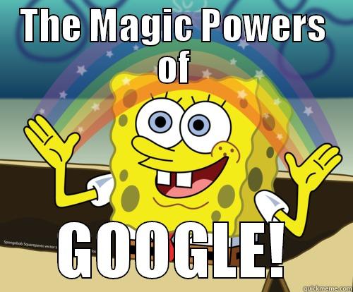 THE MAGIC POWERS OF GOOGLE! Spongebob rainbow