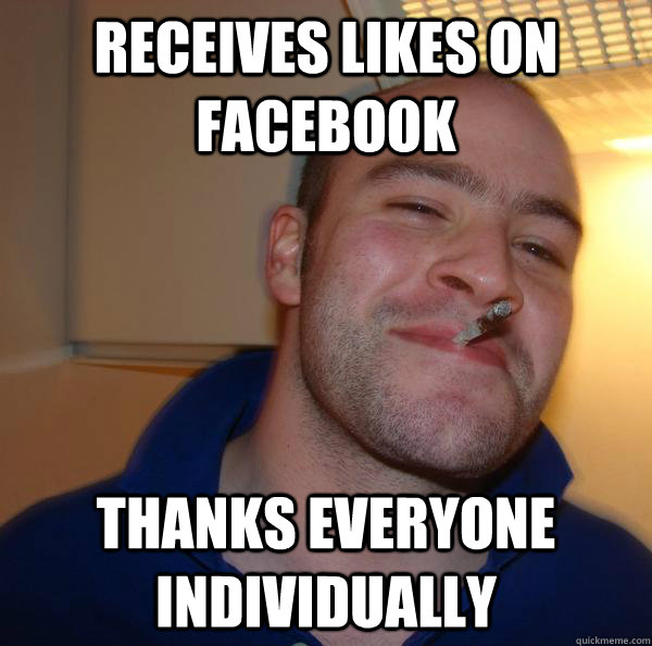 Receives likes on facebook thanks everyone individually - Receives likes on facebook thanks everyone individually  Misc