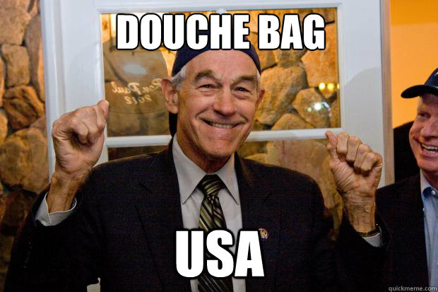 douche bag usa - douche bag usa  Ron Paul Swag