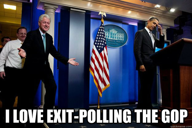  I Love Exit-Polling the GOP  Inappropriate Timing Bill Clinton