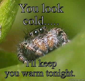 Hey Megan - YOU LOOK COLD..... I'LL KEEP YOU WARM TONIGHT. ❤️ Misunderstood Spider