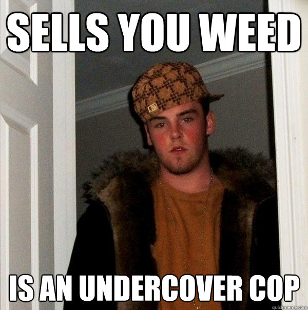 SELLS YOU WEED IS AN UNDERCOVER COP  Scumbag Steve