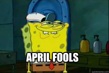 April fools  april fools spongebob