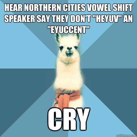 Hear Northern Cities Vowel Shift speaker say they don't 