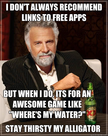 I don't always recommend links to free apps But when I do, its for an awesome game like 