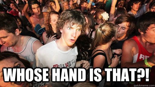  Whose hand is that?! -  Whose hand is that?!  Sudden Clarity Clarence
