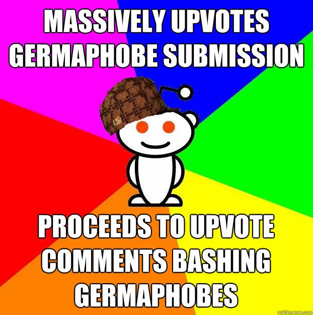 massively upvotes germaphobe submission Proceeds to upvote comments bashing germaphobes  Scumbag Redditor