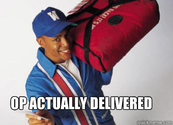 Op actually delivered - Op actually delivered  OP Actually Delivered