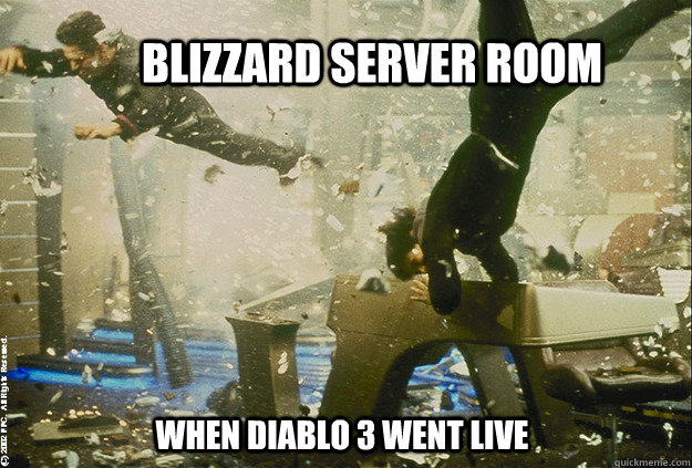 Blizzard server room When Diablo 3 went live - Blizzard server room When Diablo 3 went live  blizzserver