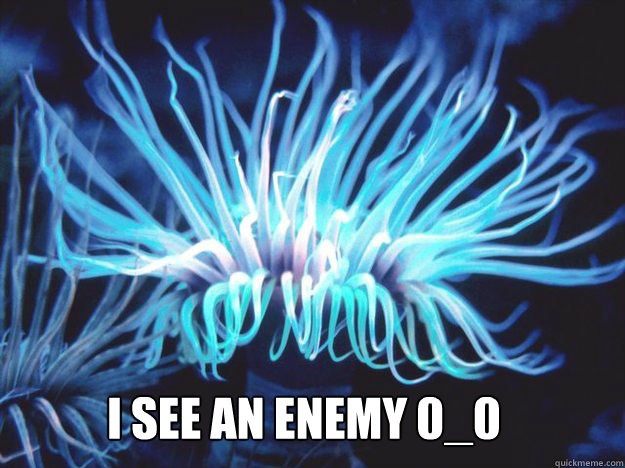I see an Enemy 0_0  Sea Anemone