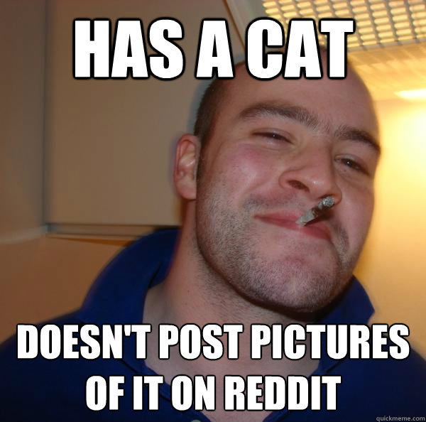 Has a cat Doesn't post pictures of it on reddit - Has a cat Doesn't post pictures of it on reddit  Misc
