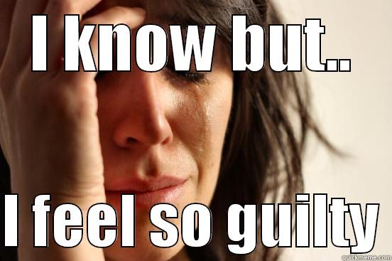 I KNOW BUT..  I FEEL SO GUILTY First World Problems
