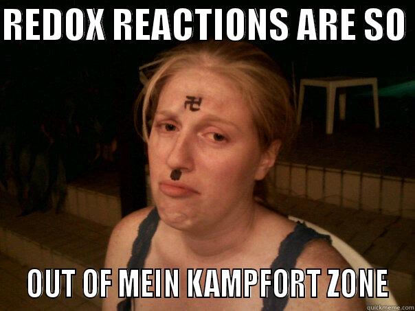 redox reactions - REDOX REACTIONS ARE SO   OUT OF MEIN KAMPFORT ZONE Sad Hitler Girl