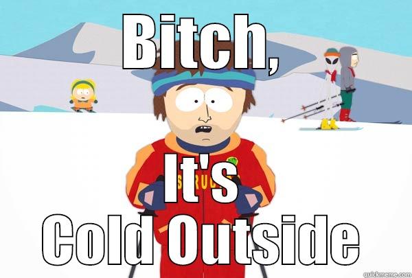 BITCH, IT'S COLD OUTSIDE Super Cool Ski Instructor